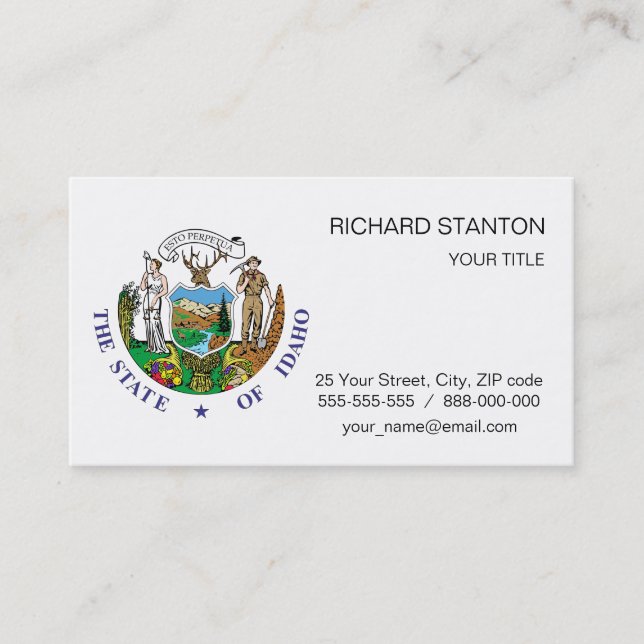 Idaho sign business card (Front)