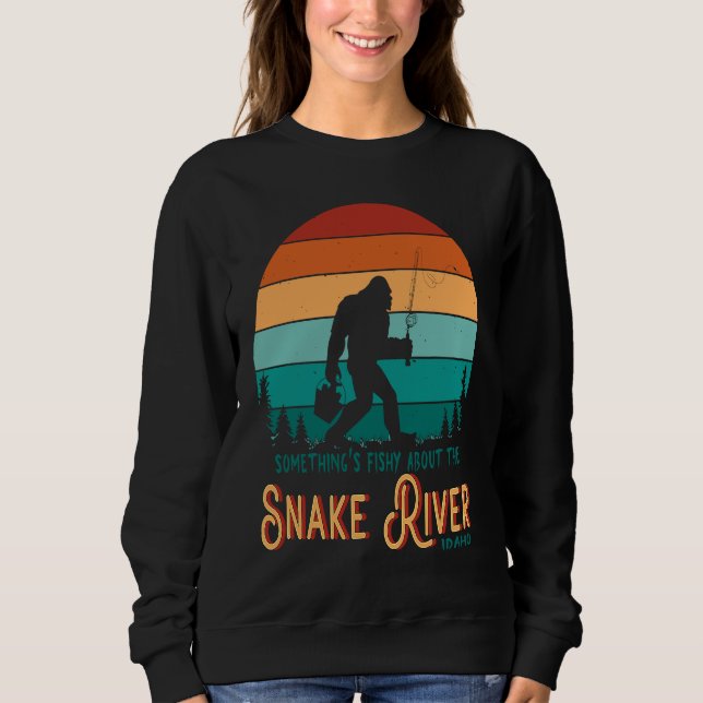 Idaho Snake River Sasquatch Fishing Adventure Keep Sweatshirt (Front)