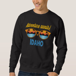 Idaho Souvenir Love Travel Trip Usa States Idaho Sweatshirt