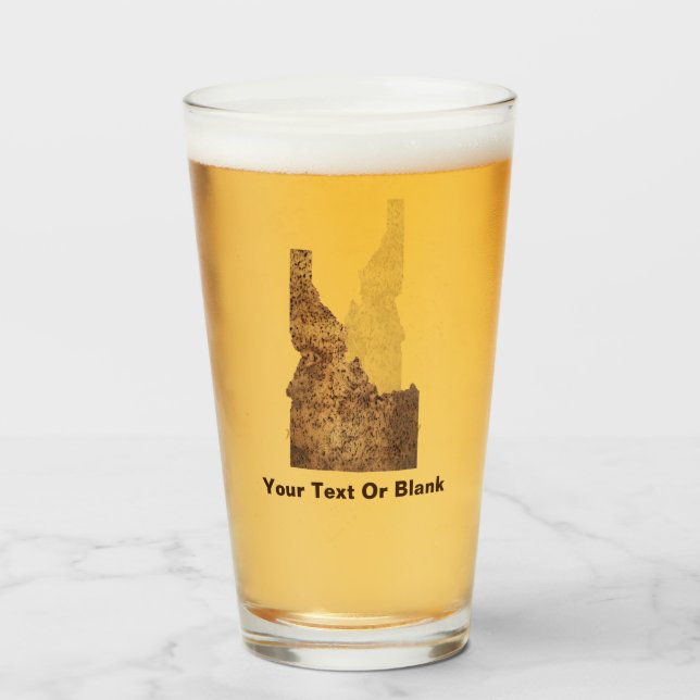 Idaho Spud Map Glass (Front Filled)
