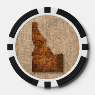 Idaho Spud Map Poker Chips