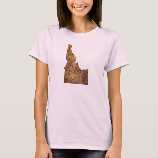 Idaho Spud Map T-Shirt (Front)
