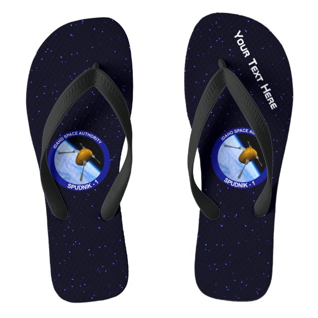 Idaho Spudnik Satellite Mission Patch Jandals (Footbed)
