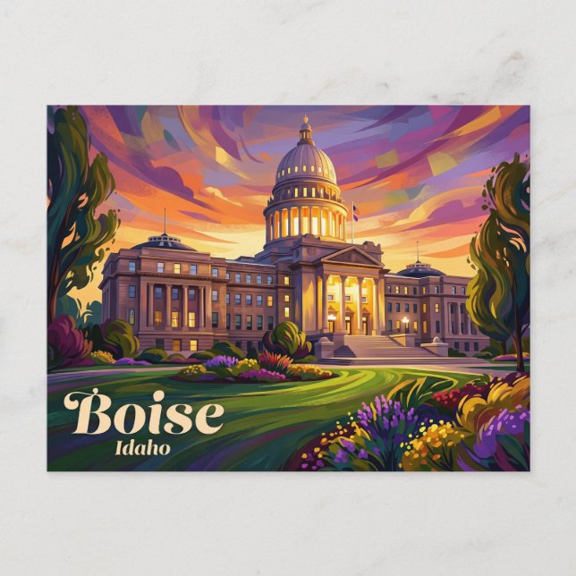 Idaho State Capitol USA Postcard (Front)
