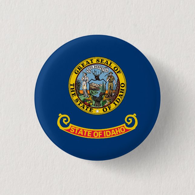 Idaho State Flag 3 Cm Round Badge (Front)