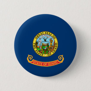 Idaho State Flag 6 Cm Round Badge