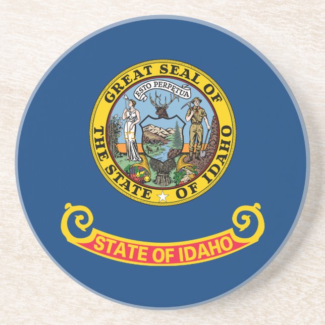 Idaho State Flag Coaster (Front)