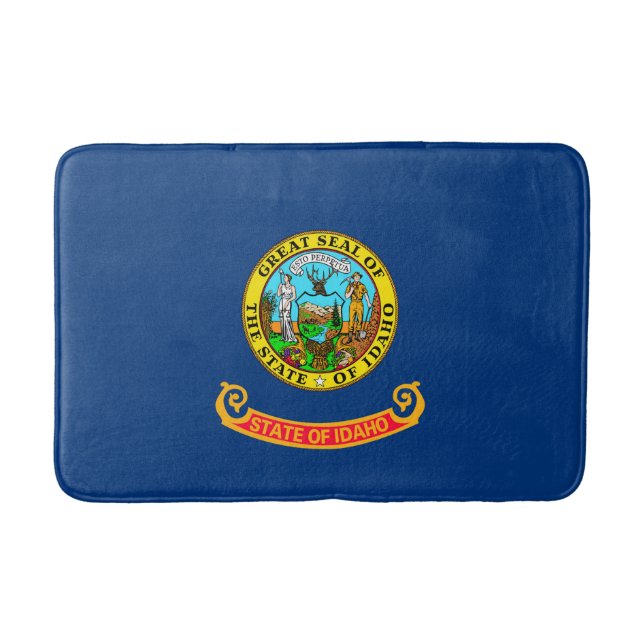 Idaho State Flag Design Bath Mat (Front)