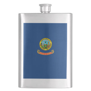 Idaho State Flag Design Hip Flask