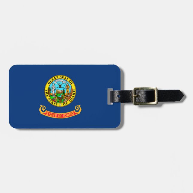 Idaho State Flag Design Luggage Tag (Front Horizontal)
