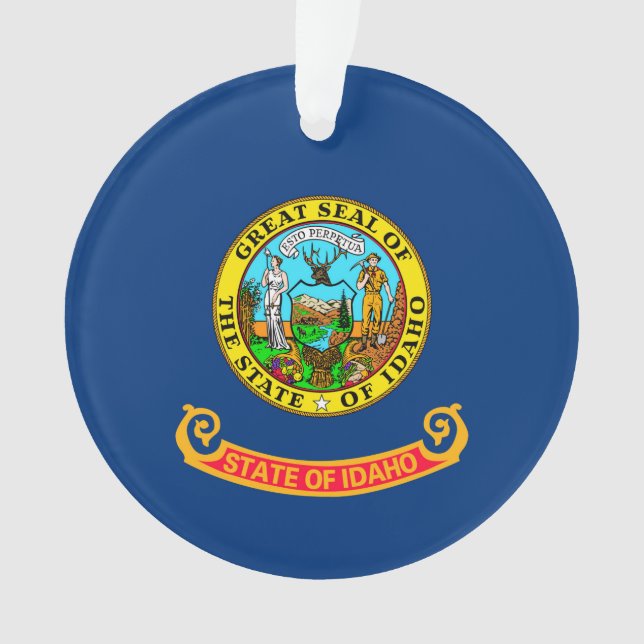 Idaho State Flag Design Ornament (Front)