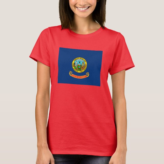 Idaho State Flag Design T-Shirt (Front)