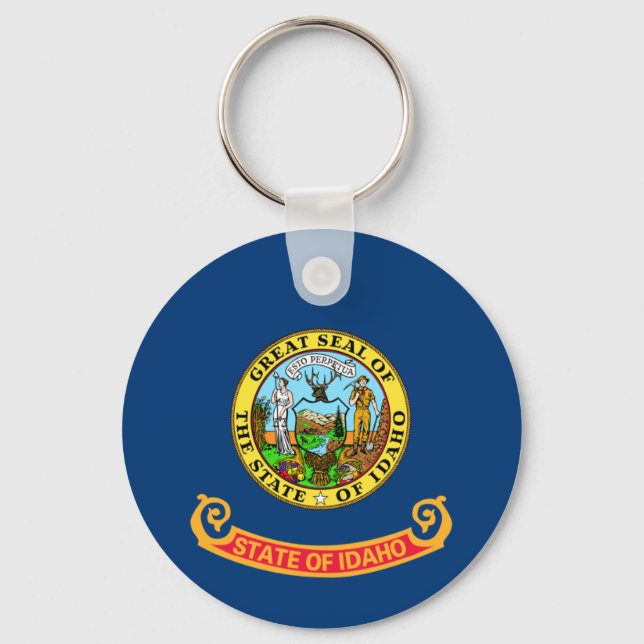 Idaho State Flag Key Ring (Front)