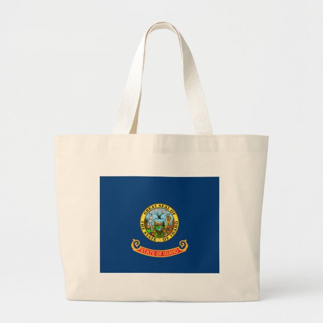 Idaho State Flag Large Tote Bag (Front)