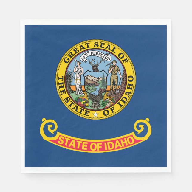 Idaho State Flag Napkin (Front)