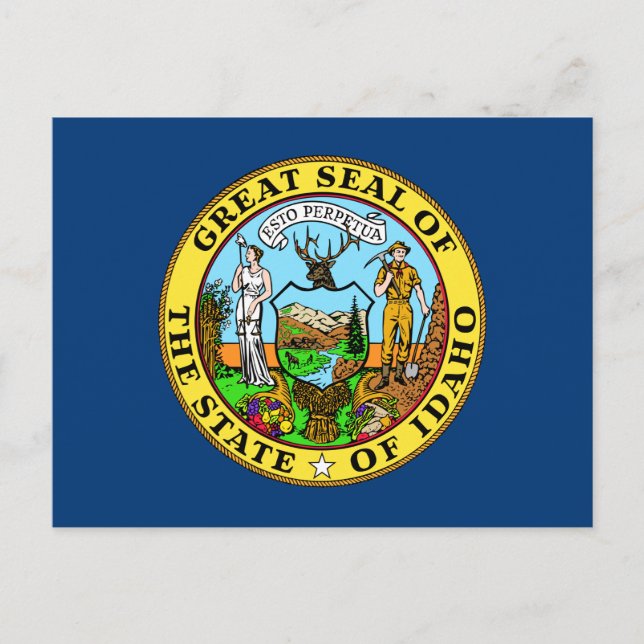 Idaho State Flag postcard (Front)
