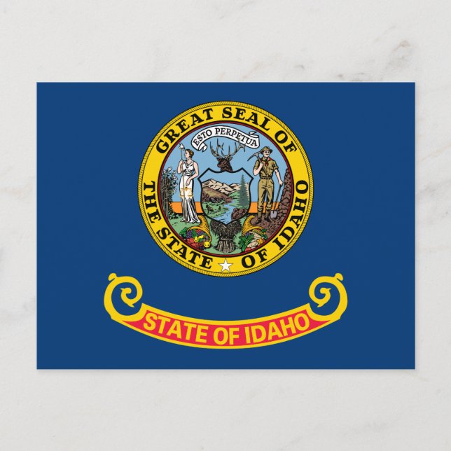Idaho State Flag Postcard (Front)