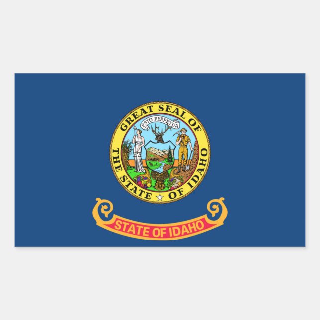 Idaho State flag Rectangular Sticker (Front)