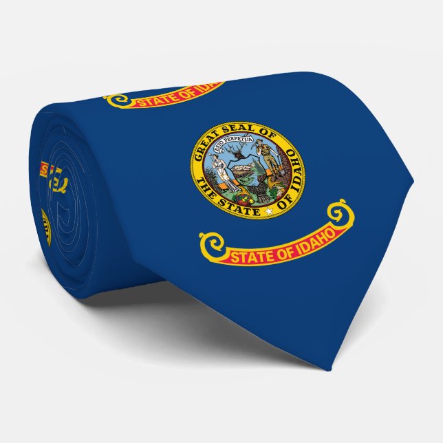 Idaho State Flag Tie (Rolled)