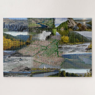 Idaho State Photo Collage 13 Picture Jigsaw Puzzle