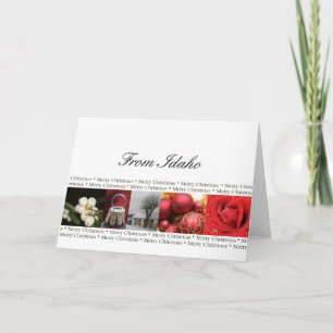 Idaho State specific card red, black & white