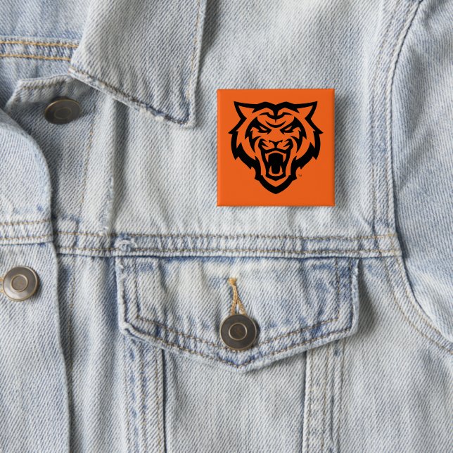 Idaho State University Bengals Spirit Design 15 Cm Square Badge (In Situ)