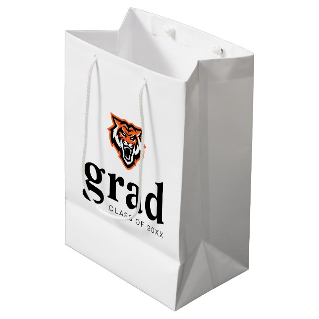 Idaho State University Bengals Spirit Design Medium Gift Bag (Front Angled)