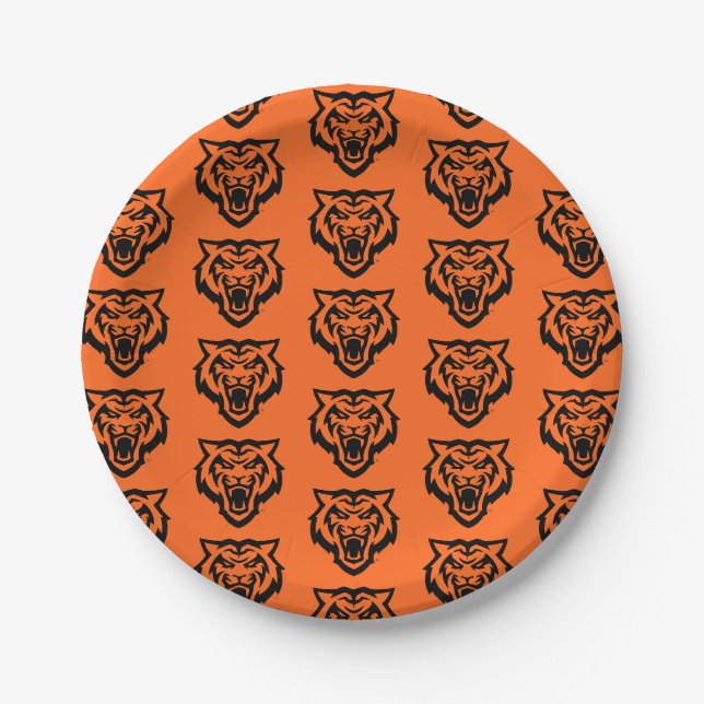 Idaho State University Bengals Spirit Design Paper Plate (Front)