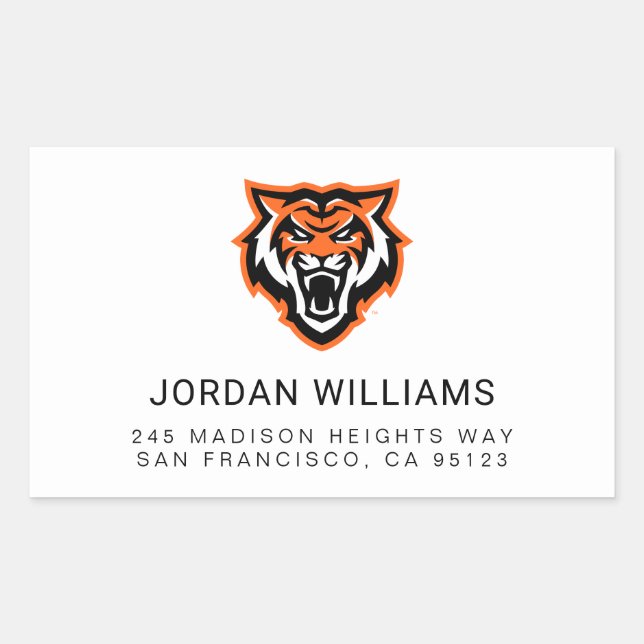 Idaho State University Bengals Spirit Design Rectangular Sticker (Front)