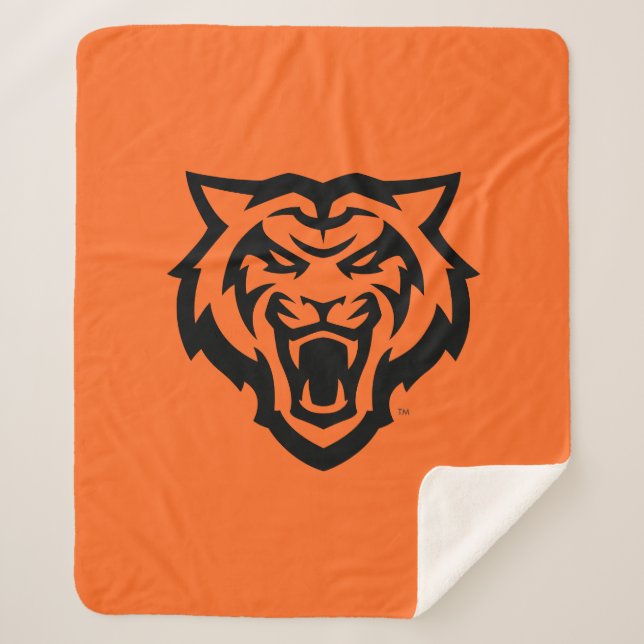 Idaho State University Bengals Spirit Design Sherpa Blanket (Front)