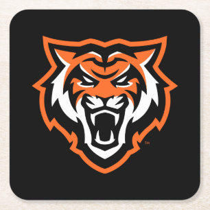 Idaho State University Bengals Spirit Design Square Paper Coaster