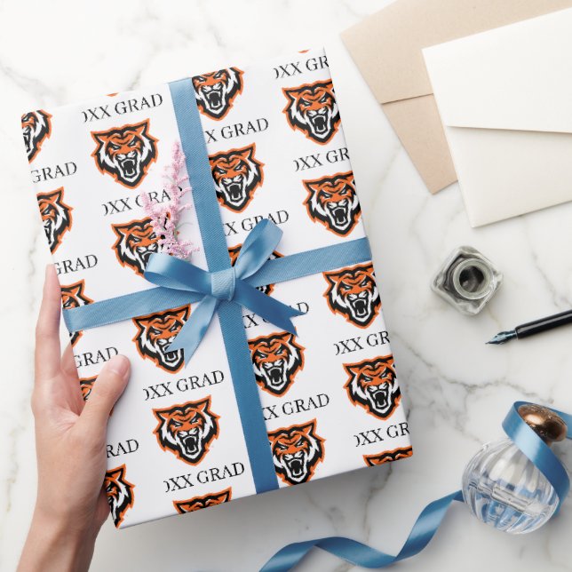 Idaho State University Bengals Spirit Design Wrapping Paper (Gifting)
