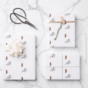 Idaho State University Bengals Spirit Design Wrapping Paper Sheet