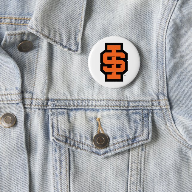 Idaho State University Bold Bengals Logo 6 Cm Round Badge (In Situ)