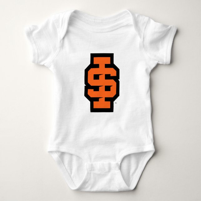 Idaho State University Bold Bengals Logo Baby Bodysuit (Front)