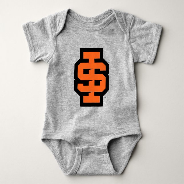 Idaho State University Bold Bengals Logo Baby Bodysuit (Front)