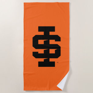 Idaho State University Bold Bengals Logo Beach Towel