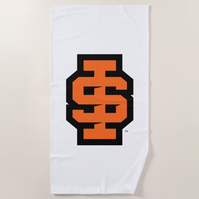 Idaho State University Bold Bengals Logo Beach Towel (Front)