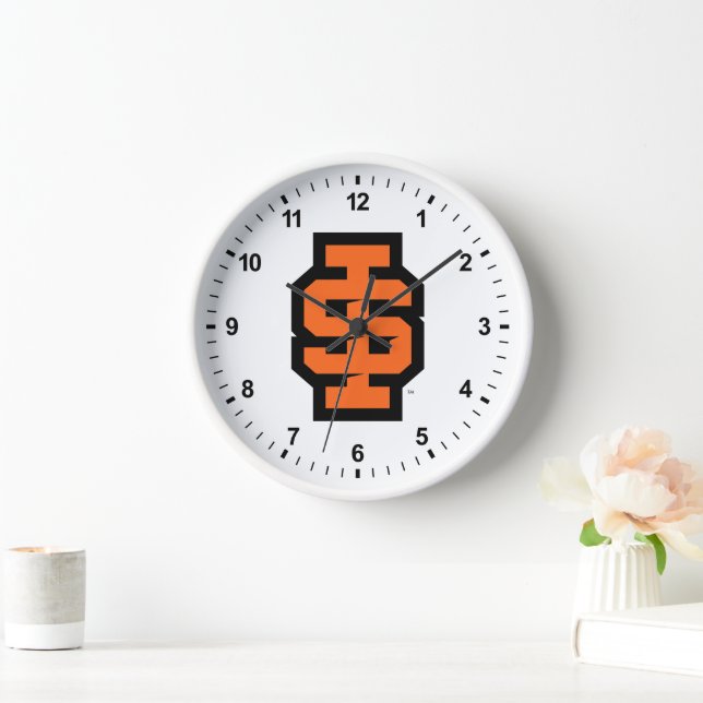 Idaho State University Bold Bengals Logo Clock (Home)