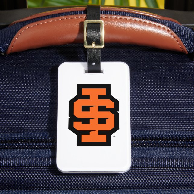 Idaho State University Bold Bengals Logo Luggage Tag (Front Insitu 2)