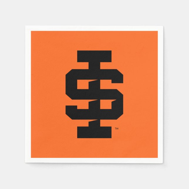 Idaho State University Bold Bengals Logo Napkin (Front)