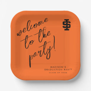 Idaho State University Bold Bengals Logo Paper Plate