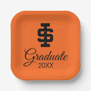 Idaho State University Bold Bengals Logo Paper Plate