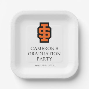 Idaho State University Bold Bengals Logo Paper Plate