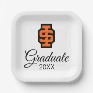 Idaho State University Bold Bengals Logo Paper Plate