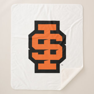 Idaho State University Bold Bengals Logo Sherpa Blanket
