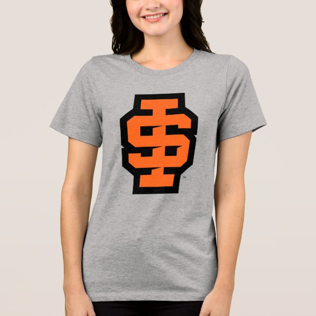 Idaho State University Bold Bengals Logo Tri-Blend Shirt (Front)