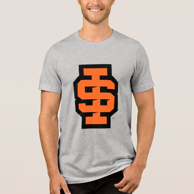 Idaho State University Bold Bengals Logo Tri-Blend Shirt (Front)