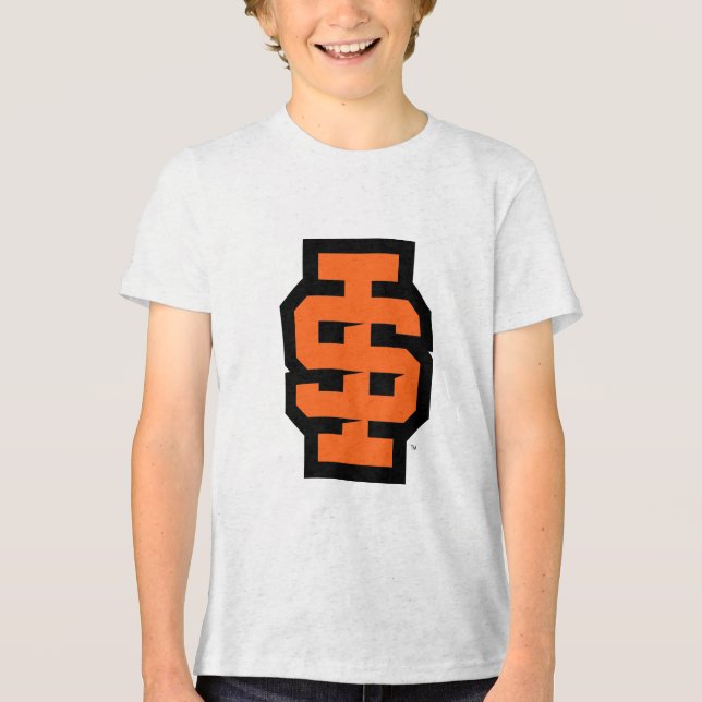 Idaho State University Bold Bengals Logo Tri-Blend Shirt (Front)