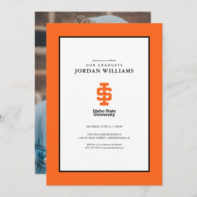 Idaho State University Official Logo Design Announcement (Front/Back)